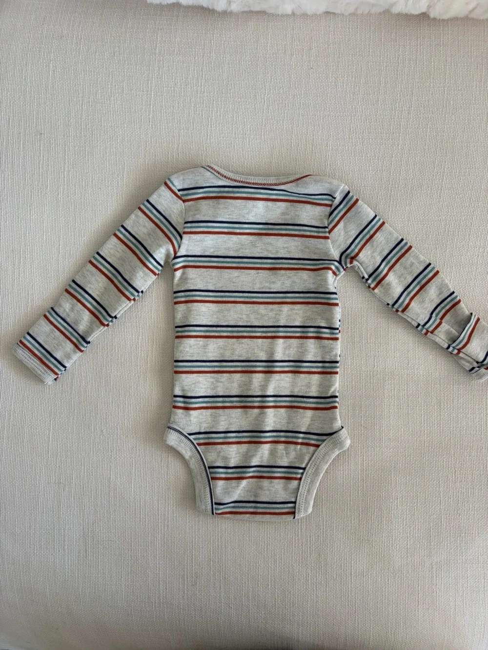 Set of 3 Carter's Bear Theme Long-Sleeve Onesies